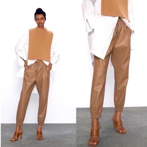 Zara Faux Leather Pants